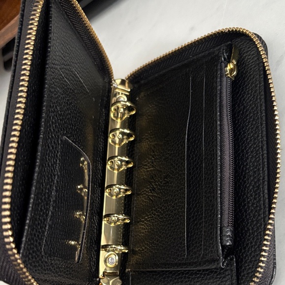 Black Textured Zip Wallet - Picture 2 of 6